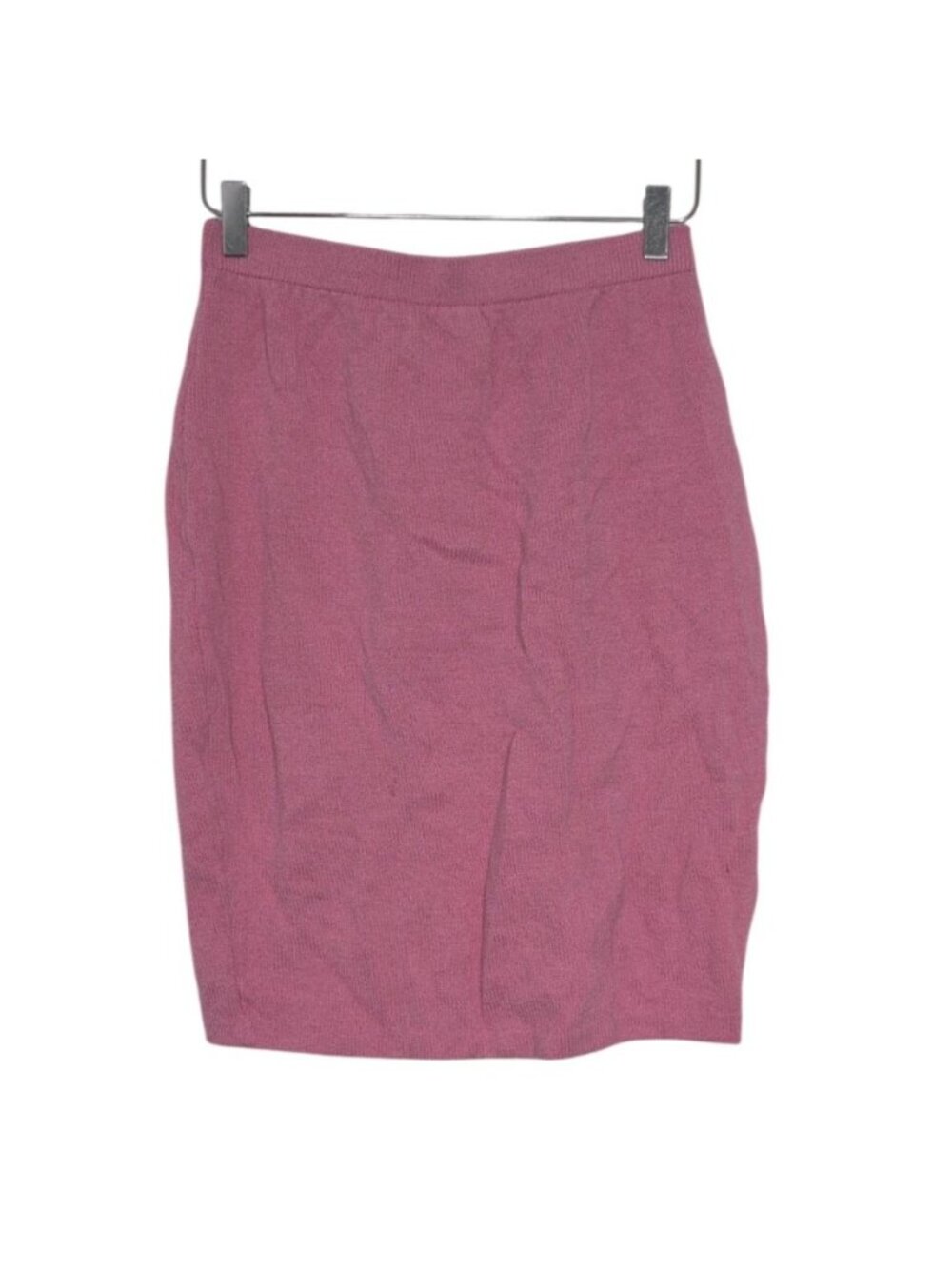 St John Collection Marie Gray Skirt Womens Size 8 Pink Pull On Straight Pencil